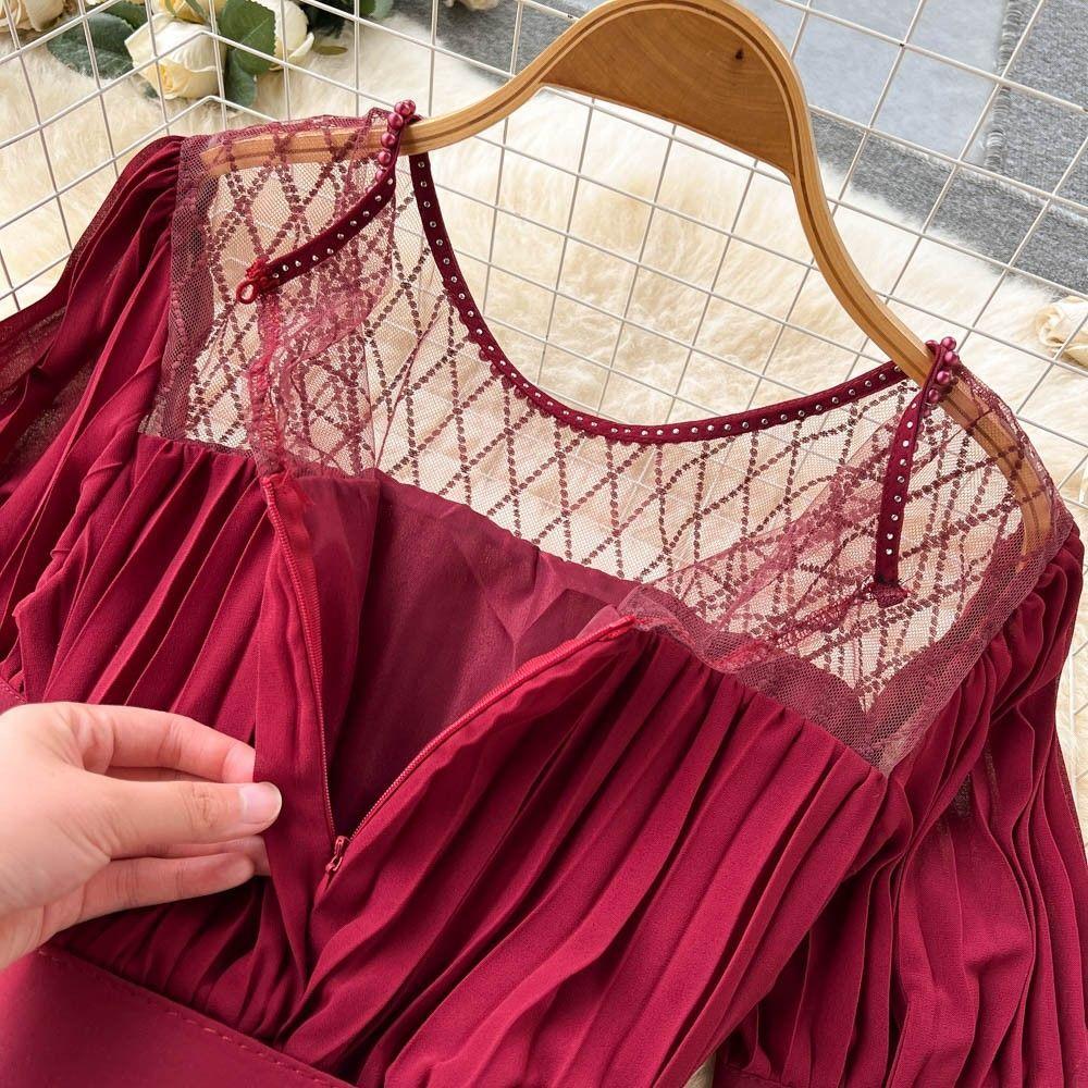 Женское летнее элегантное шифоновое платье с цветочным поясом — фото 13