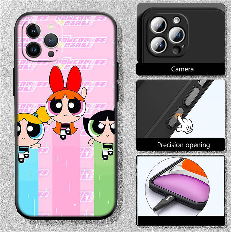 RT20 Powerpuff Girls New Shell Phone Case for Xiaomi Poco F5 F6 C40 C65 C55 C50 C51 M7 X7 C75 M6 C71 F7 C85 F8 Pro Ultra