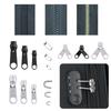 Zinc Alloy Nylon Zipper Puller Set & 4.5-inch Top Cutting Pliers Repair Kit
