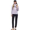 Anta Comfortable Casual Simple Solid Color Zipper Mid Waist Sports Long Pants Women bottoms Basic-Black 162520507-3