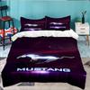 3PCS Mustang Bedding Set,Including 1pc Duvet Cover And 2pcs Pillowcases Perfect for Bedroom, Dormitory, Large Size Fan Christmas Gift