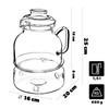 KADAX Heat-Resistant Teapot with Warmer Simple 1.5L