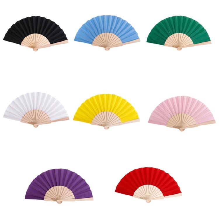 Elegant Foldable Fan With Single Color Silk Cover Practical Craftsmanship Perfect For Important Gatherings