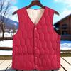 Autumn and winter thickened and velvet women's velvet down vest short slim-fitting vest inner tank to keep warm