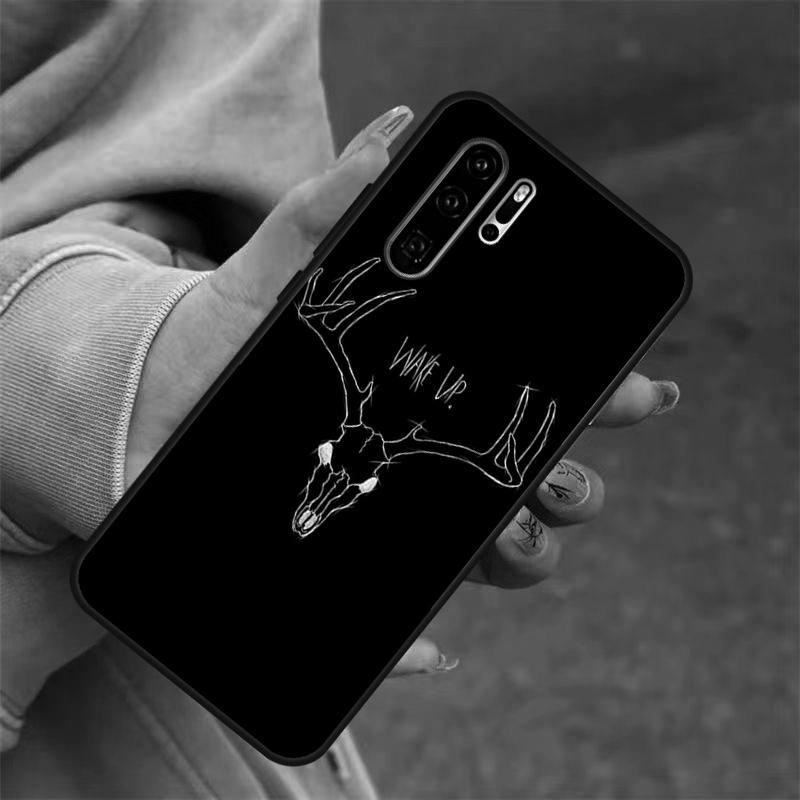 Raven Skull Case For Huawei P40 Lite P20 P30 Nova 11 Pro 9 10 SE 3i 7i 11i 5T Y60 Y61 Y70 Y90 Y91 Cover