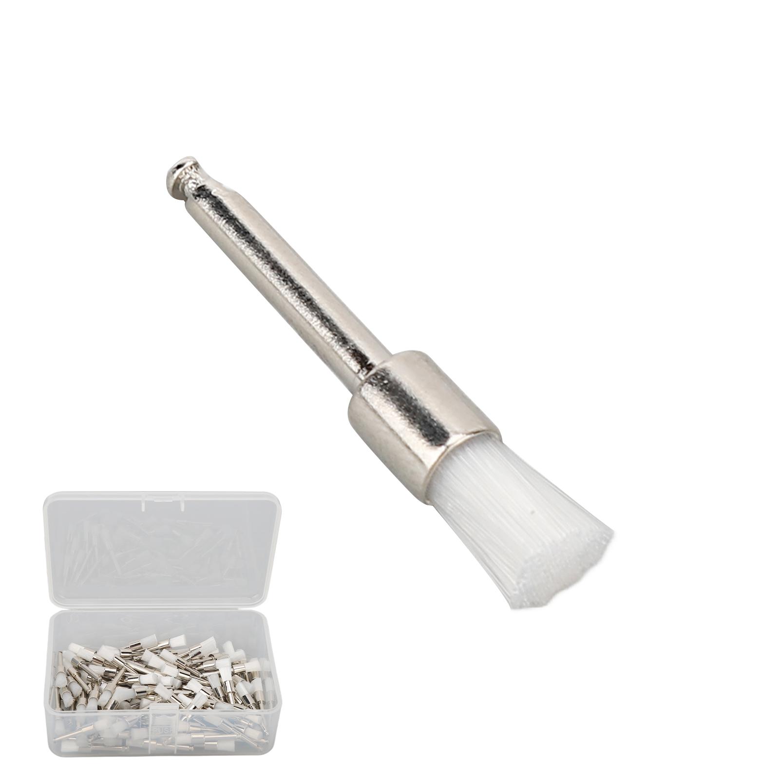 100pcs Dental Polishing Brush Silicone Rubber Disposable Teeth Cleaning Oral Polishing Brush