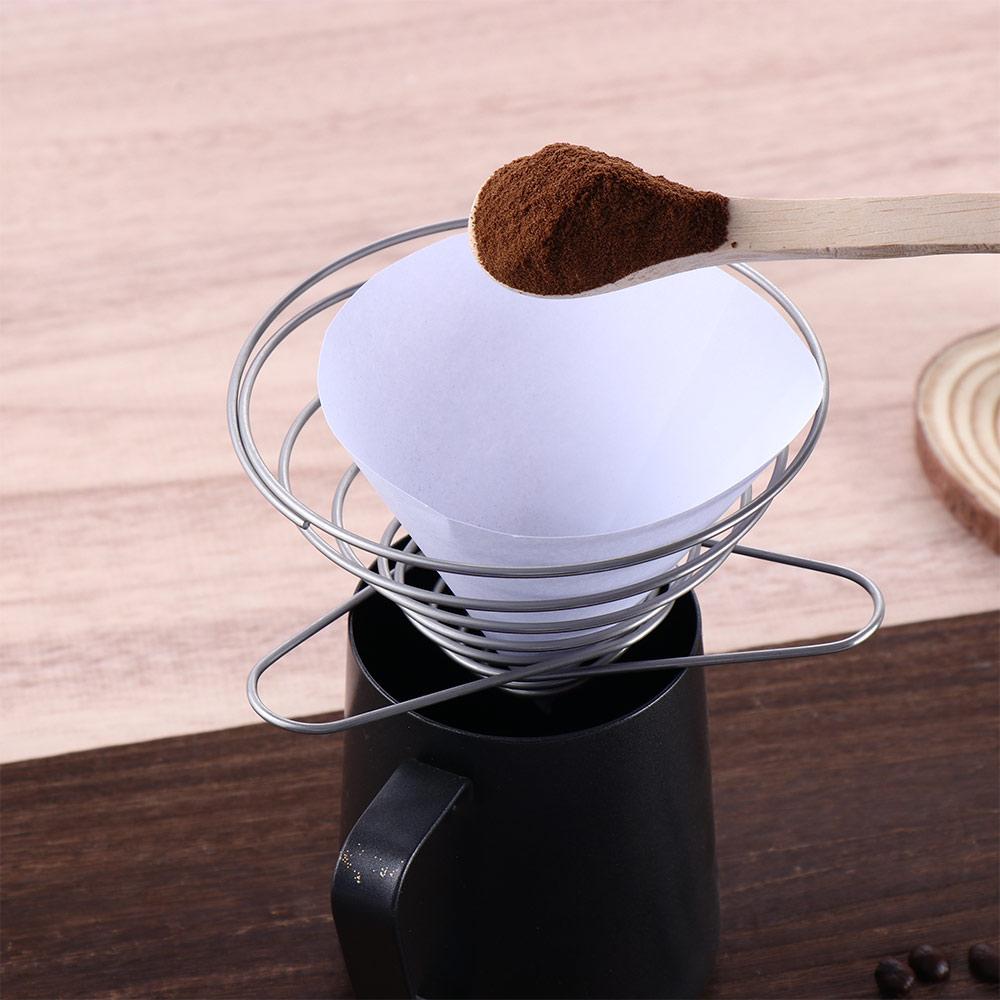 Steel Outdoor Tools Coffee Filter Holder Funnel Filter Cup Coffee Drip Rack Coffee Filter Cup