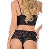 Women Sexy Lingerie Corset Lace Push Up Vest Top Bra And Pant Set Underwear Charm For Elegant Nights