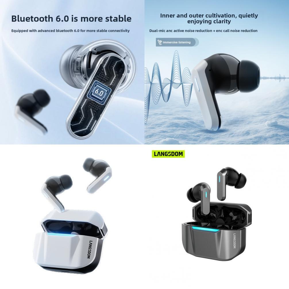 Bluetooth Earbuds Long Battery Life Wireless With Noise Cancelling Sweatproof For Gaming And Calls