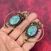 Ruby fuchsite earring copper wire wrapped earring natural gemstone earring copper wire jewelry engagement gifts handmade birthstone earring