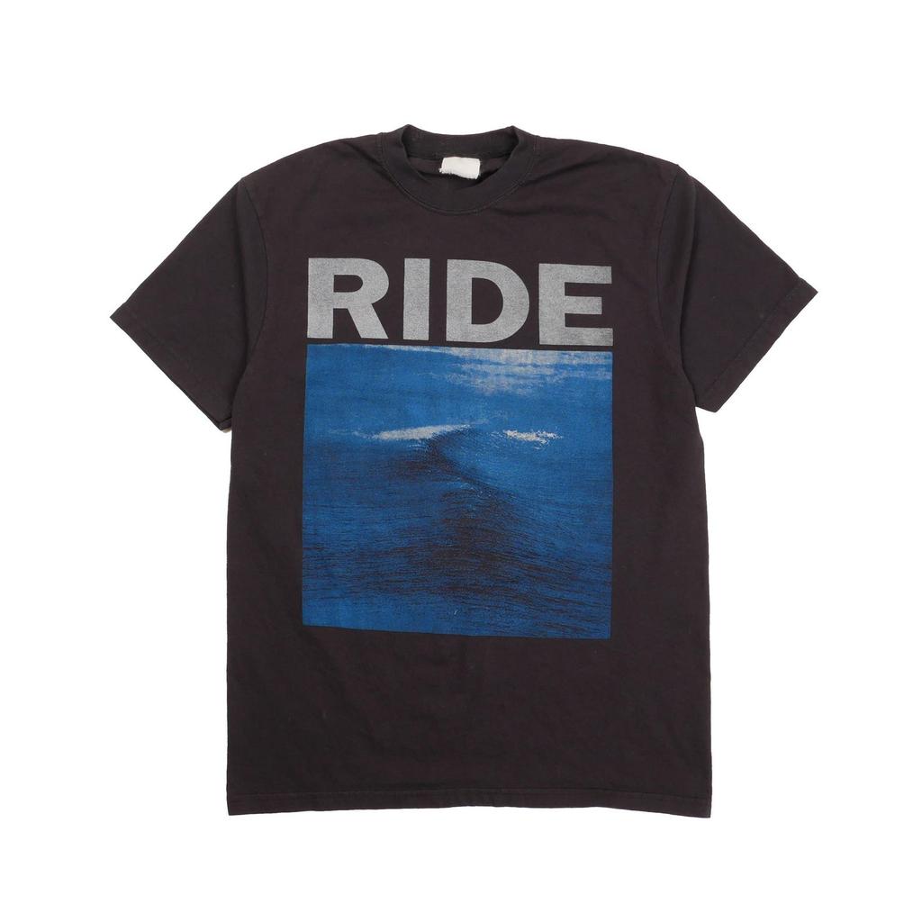RIDE Nowhere Shoegaze Banda Británica Camiseta Muy Desgastada Gira Ruido Ambiental Post Punk Alternativo Grunge Camiseta de Banda Portada de Álbum de Slowdive Sencillo - Med