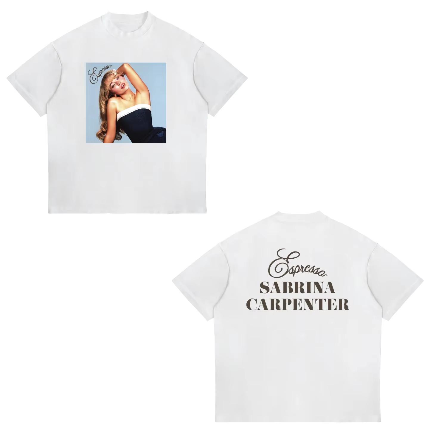 2026 Sabrina Carpenter Short N  Sweet 2025 Tour Graphic T-shirt Men Women Unisex Cute Portrait Print Fashion Aesthetic Soft Cotton T-shirts Tee Tops 4XL