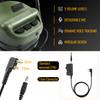 YHKEMA E91 Tactical Headphones Helmet Compatible PTT Active Noise Cancelling Earmuffs for Shooting Hearing Protection