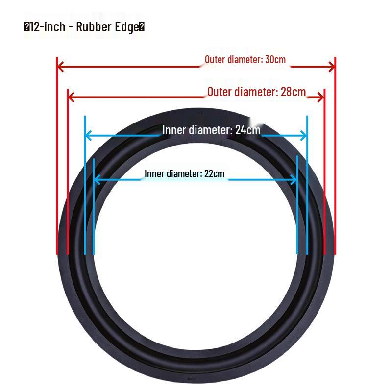 Speaker Surround Repair Rubber Edges for 3-15 Inch Models