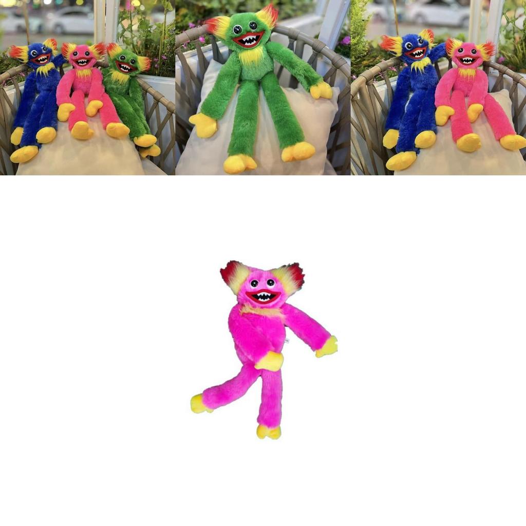Rainbow Eared Huggy Wuggy Plush Toy Inspired By Poppy Playtime High Quality And Super Soft