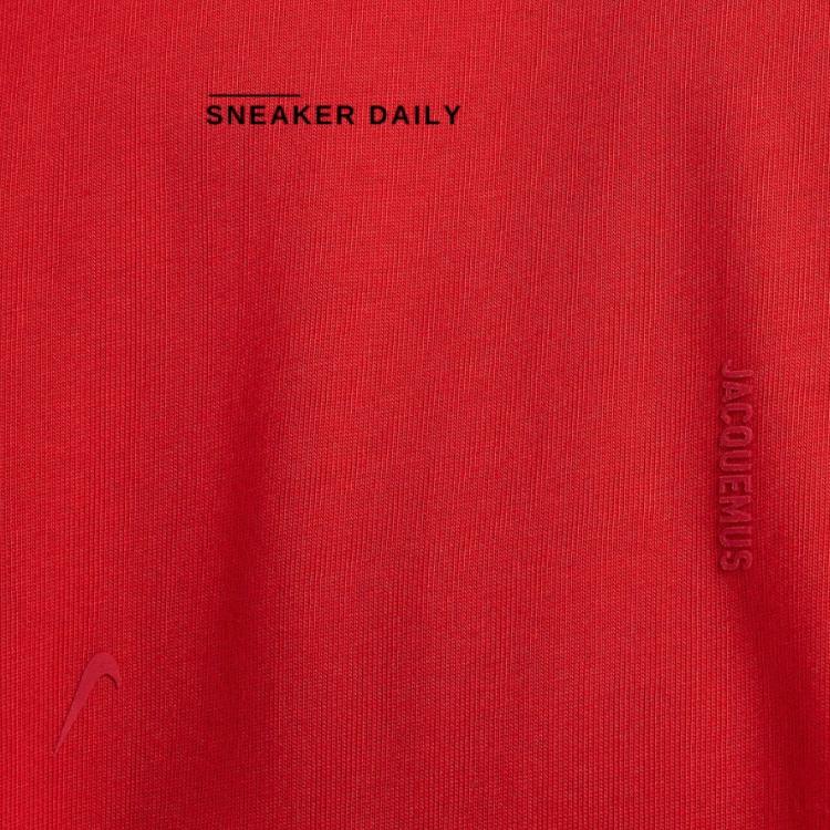 Jacquemus X Nike Logo T-Shirt (Asia Sizing) Dark Red Unisex Streetwear HF7112-611