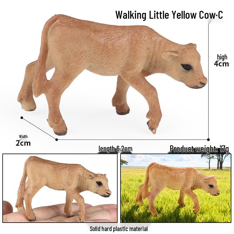 Realistic Holstein Bull Dairy Cow Simulation Toy for Children's Cognitive Development