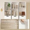 Bookshelf with Storage Unit and Door, 2 Drawers, Open Compartments, Shelf, 30 x 24 x 158 cm, White