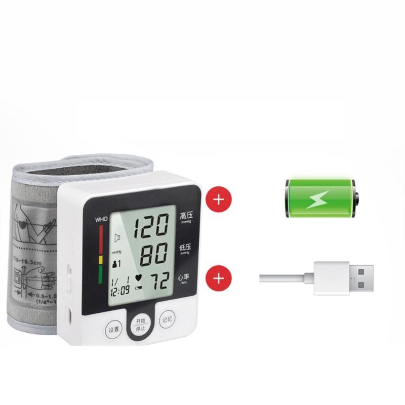 Blood Pressure Monitor Wrist Accurate Automatic High Blood Pressure Monitors Portable LCD Screen Powered by Battery