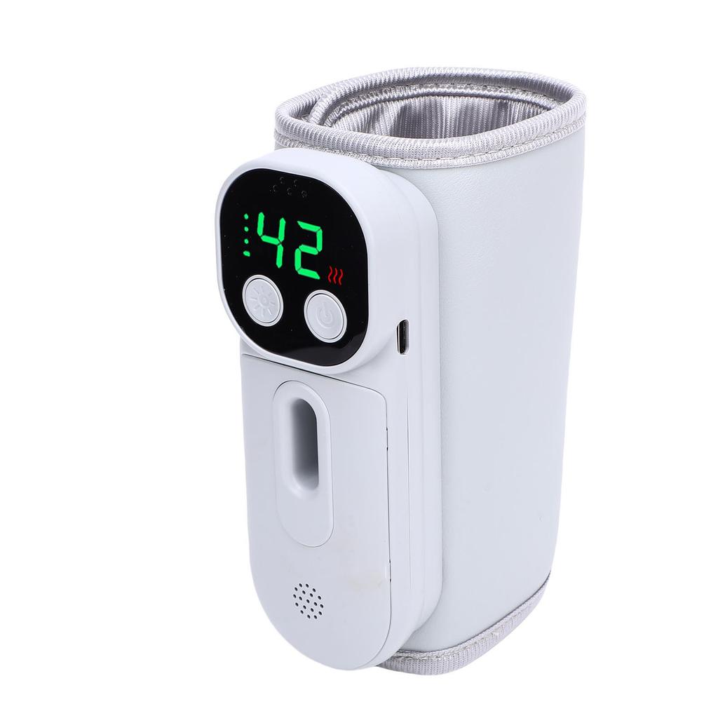 Portable Baby Bottle Warmer 18W Cordless Constant Temperature USB Milk Bottle Insulation Cover Sleeve for Travel Outdoor