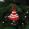 Handmade Christmas Tree  Pendant Santa Claus Mini Woolen Decor Premium Hanging Ornament  Versatile