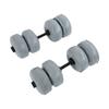 30kg Adjustable Travel Water Filled Dumbbells for Men Women Arm Muscle Training Home FitnessGray