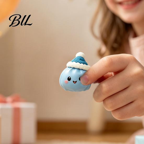 Cute Desk Accessory 24 Day Christmas Countdown Calendar, Soft TPR Bun Squeeze Toy Birthday Gift for Children Set Stress Relief, Festive Holiday