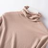 Women's Plus Size High Neck Turtleneck Pullover Sweater – Slim Fit, Thick, Pure Color, Autumn/Winter.