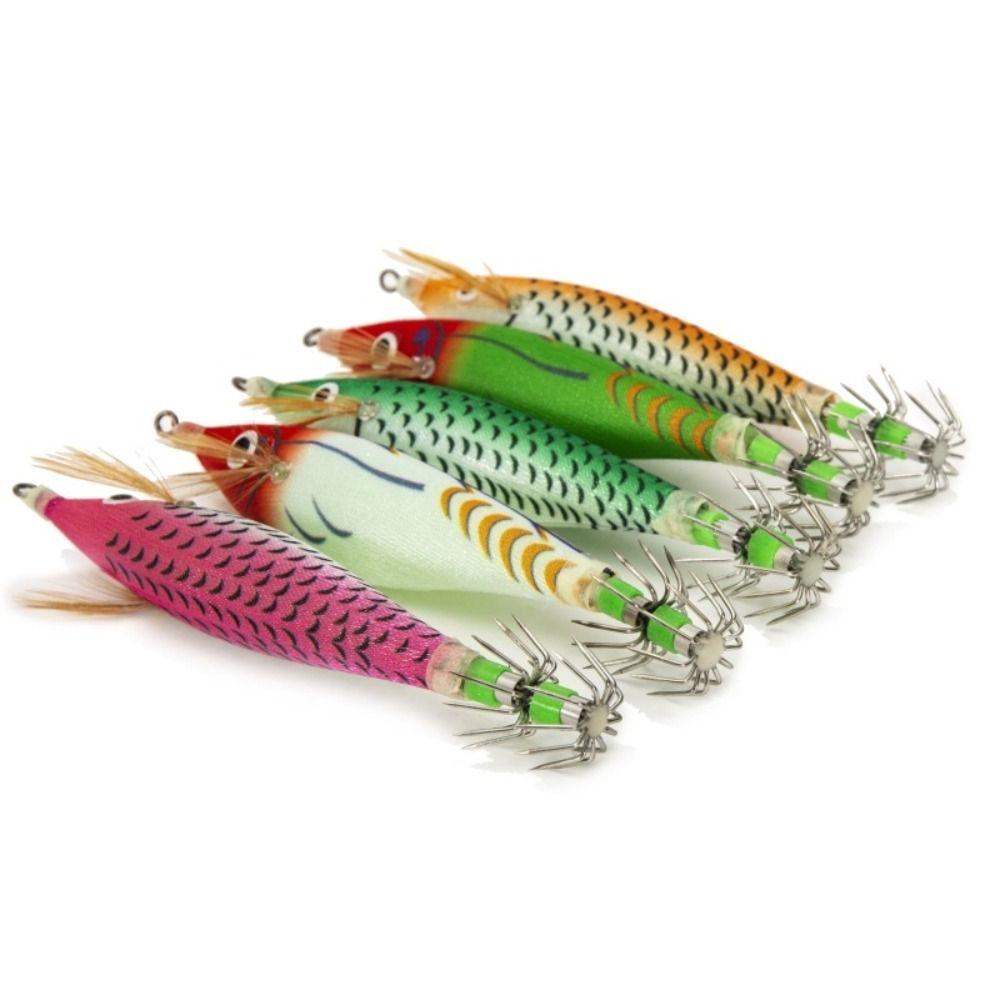 

2pcs lead sinker wood shrimp lures fishing tackle fishing bait 2023 squid hook lifelike