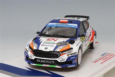 IXO Schaal Skoda Fabia RS Rally 2 2023 Balm Rally Winter 1/43 #10 S. Wagner/G.