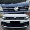 Skirta VW Tiguan MK2 R-Line 2017-2021 Priekinio buferio Žibintų antakių Centrinės grotelės Rūko žibinto Juodos apdailos juostelės Lipdukai Apdaila