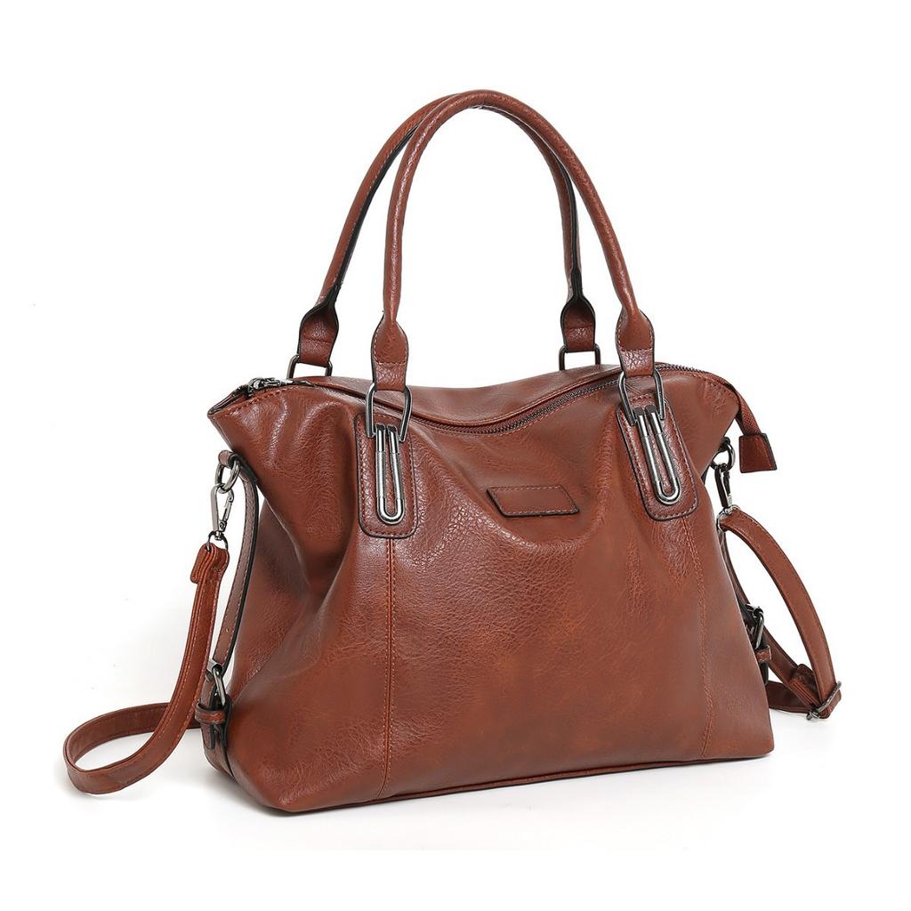 European and American High End Work Commuting Bag for Women's New Fashion Retro Student Class Large Capacity One Shoulder Tote Bag