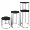 Set of 3X Sizes Flower Stand Plant Stand Loft Metal Tables