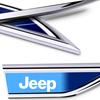2Pcs Metal Car Fender Logo Sticker Decal for Jeep Renegade Wrangler JK Grand Cherokee Compass Patriot Car Exterior Accessories
