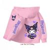 Mikina s kapucí na zip Kawaii Dětská Streetwear Kuromi Dětská Mikina na zip Dětská Mikina Manga Oblečení Dítě Dívka Chlapec Top Mikina