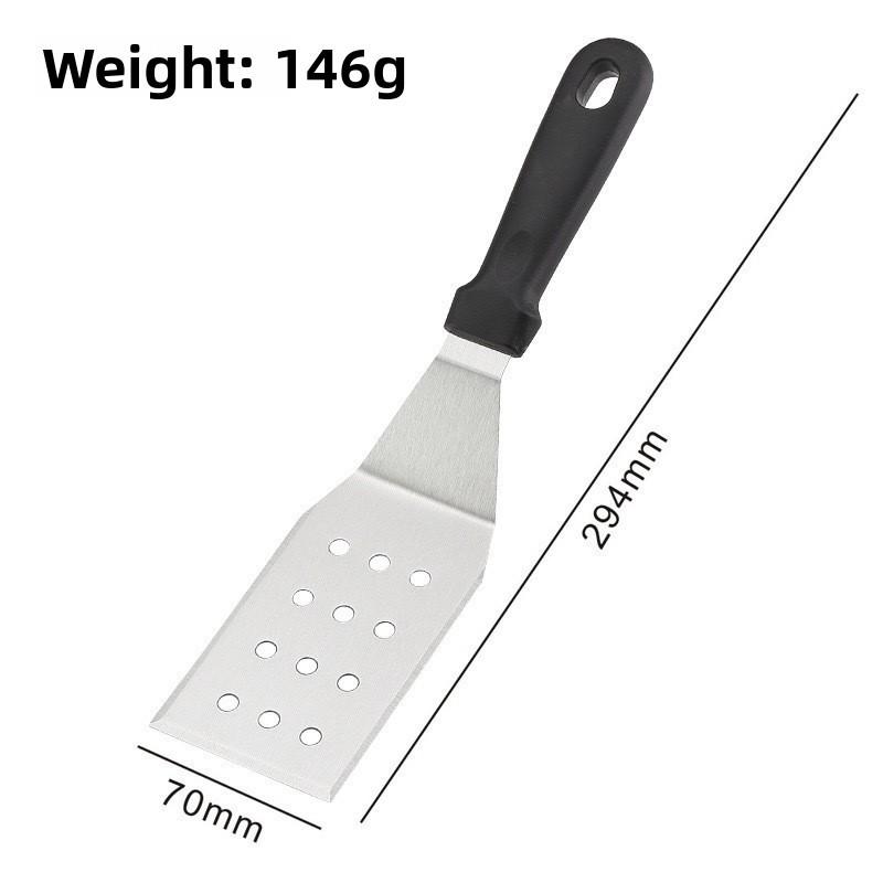 Stainless Steel Steak And Pancake Spatula With Long Handle For Home Kitchen Cooking
