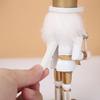 3Pcs Christmas Nutcracker Ornaments Wooden Standing King Figurine Home Decor