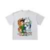 260 GSM Double Yarn 32 Count 100% Cotton HXH V7 Gon Killua Print Unisex Heavy Cotton T Shirt