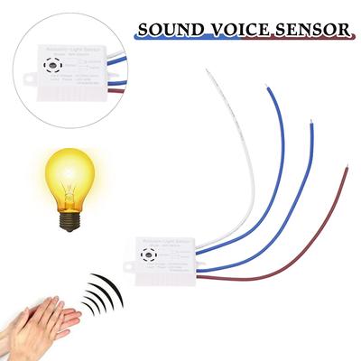 Sesli Ses Sensörü Anahtar Modülü Led Akusto Optik Kontrol İndüksiyon Anahtarı Otomatik Ses Kontrol Sensörü Dedektörü