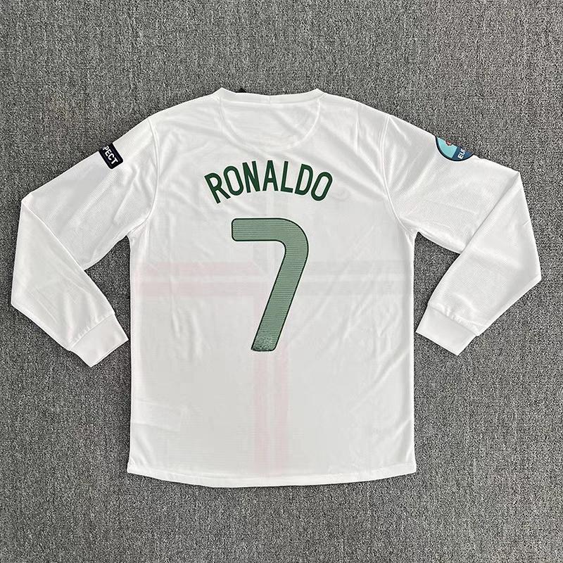 Königliches M Fußball Retro Langarmtrikot, Fußballtrikot Verein AC bar S Aufdruck einteilig.