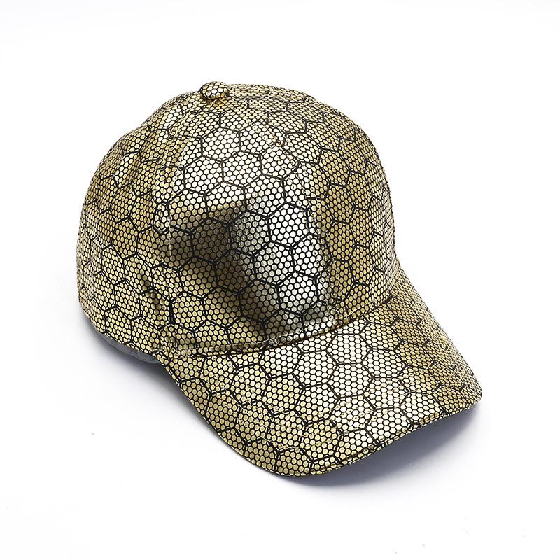 Personalized geometric drop print baseball cap shiny luxury male and female couples cap street hip hop hat