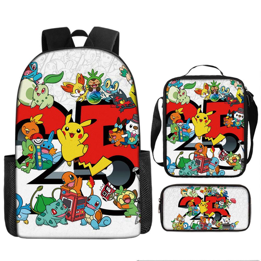 Primary And Secondary School Students Schoolbag Cartoon Backpack Breathable And Wear-Resistant Children'S Backpack Satchel Pencil Bag Set