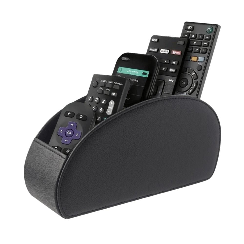 

PU Leather Remote Control Holder Universal Desk Organizer Desktop Storage Box Heater Controllers Style-N
