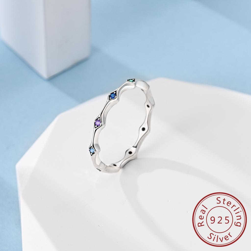 copper Rings Ideal For Woman Simple Design Sparkle Zircon Wedding Anniversary Gift Fine Jewellery High Quality