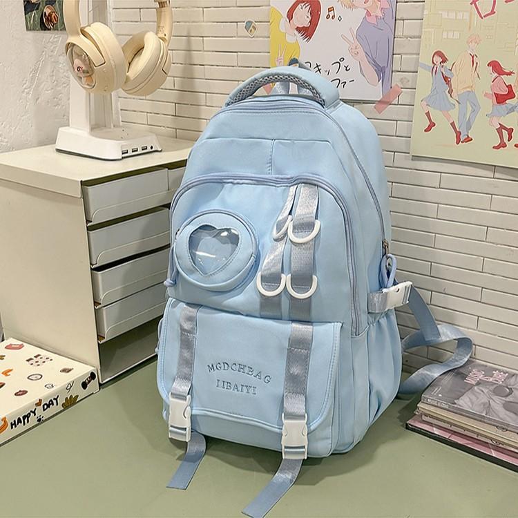 Junior High School Students' Schoolbags and Girls' New High Value Ins Wind High School Students' Lightweight and Large Capacity Backpacks