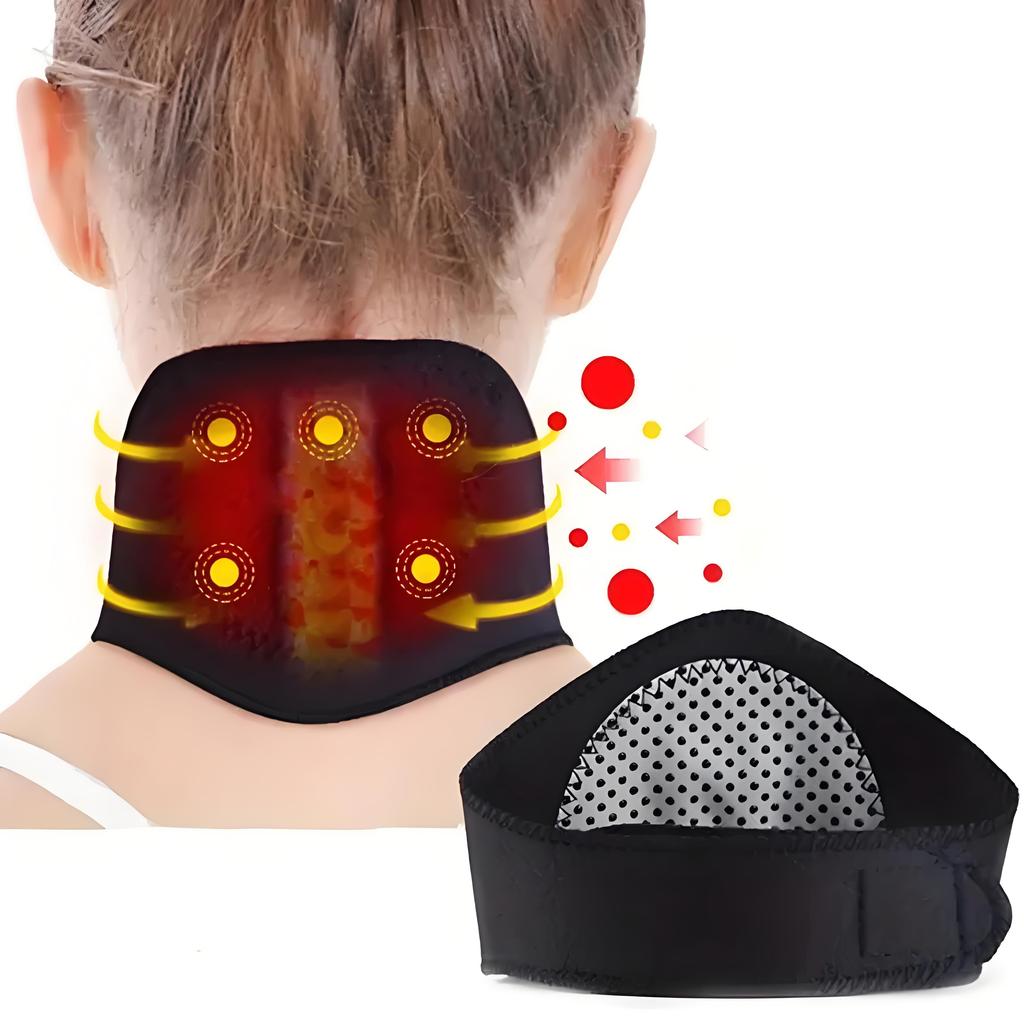 1/10PCS Tourmaline Self-heating Neck Brace Belt Magnet Neck Therapy Support Massager Spontaneous Heating Protector Health Care Men Women