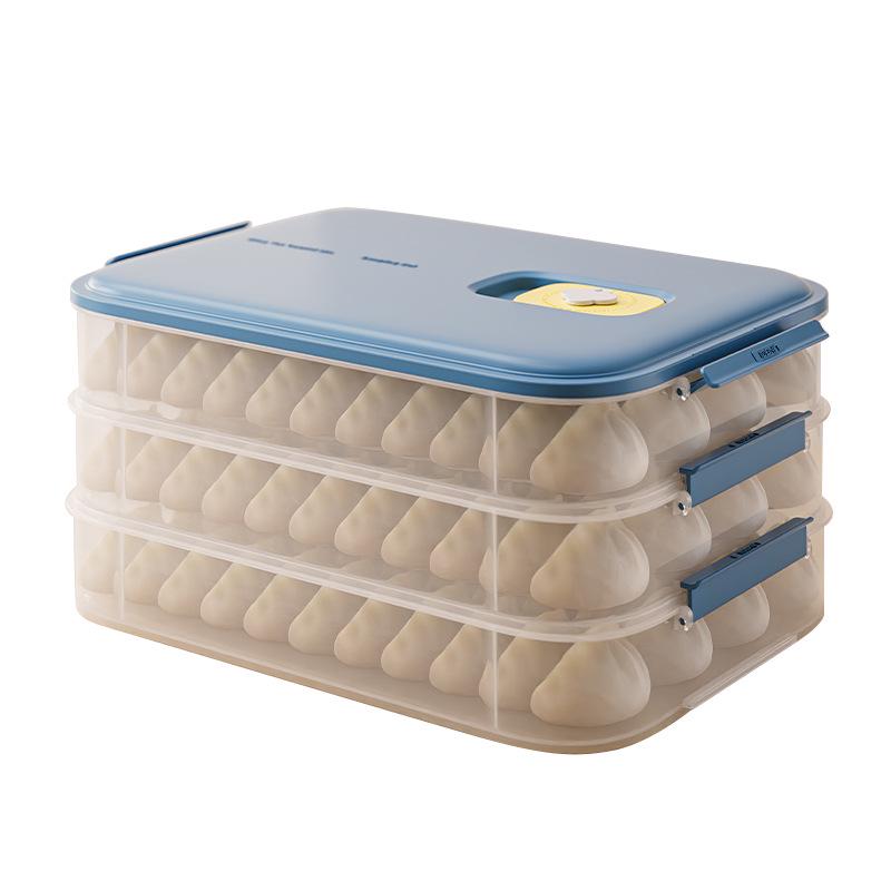 Scatola per Congelatore per Ravioli e Wonton - Organizzatore per Congelamento Rapido per Alimenti