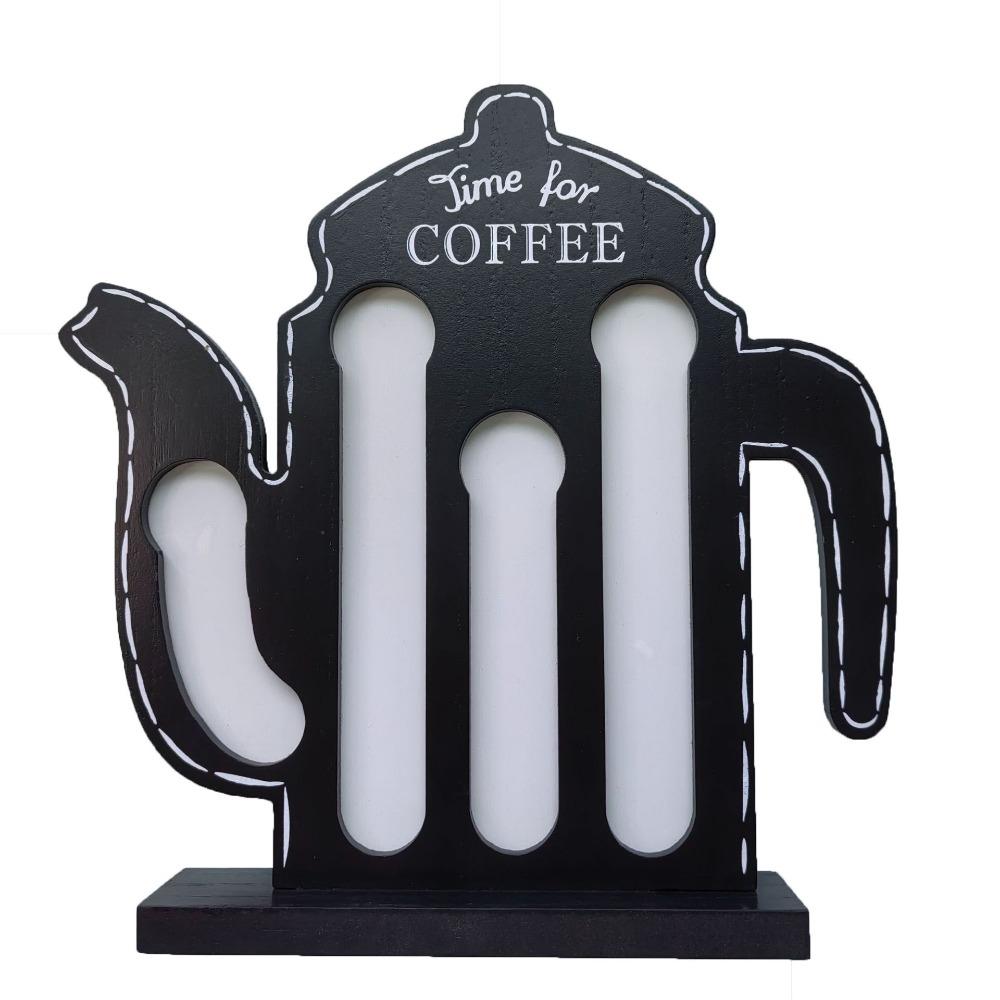 

Большой Вместимости Органайзер для Кофе в Капсулах в Форме Горшка Экономия Места Органайзер для Кофе в Капсулах Столешница чёрный