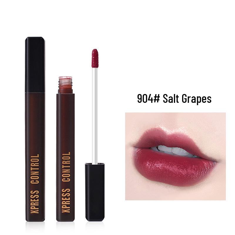 

XPRESS Velvet Matte Lip Glaze - Black Forged, Non-Stick, Long-Lasting Whitening Lip Mud. Douyin Hot Item Lipstick