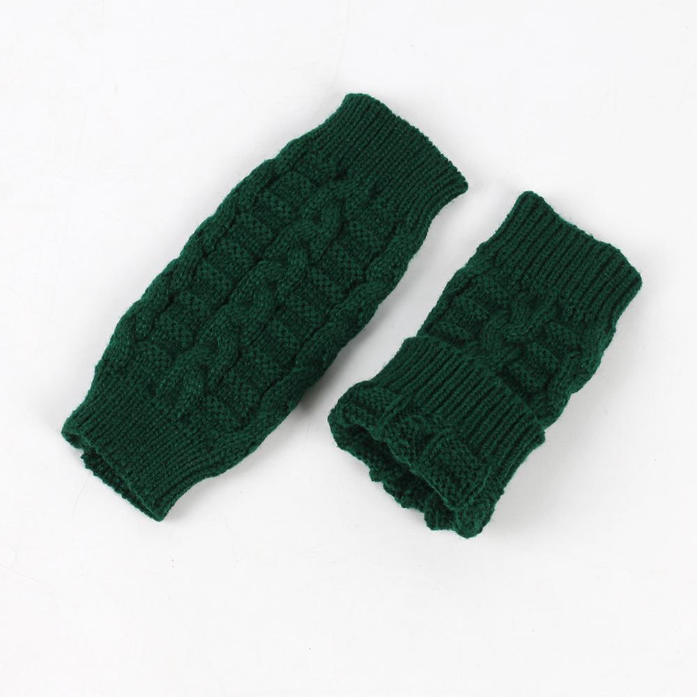 Knitted Wrist Arm Mittens Warm Finger Fingerless Gloves Classic Fingerless Ladies Gloves  for Women